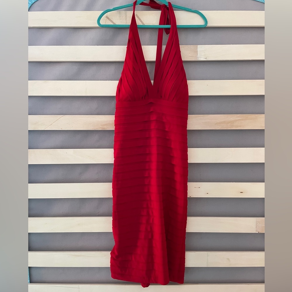 Red Adriana Papell Dress